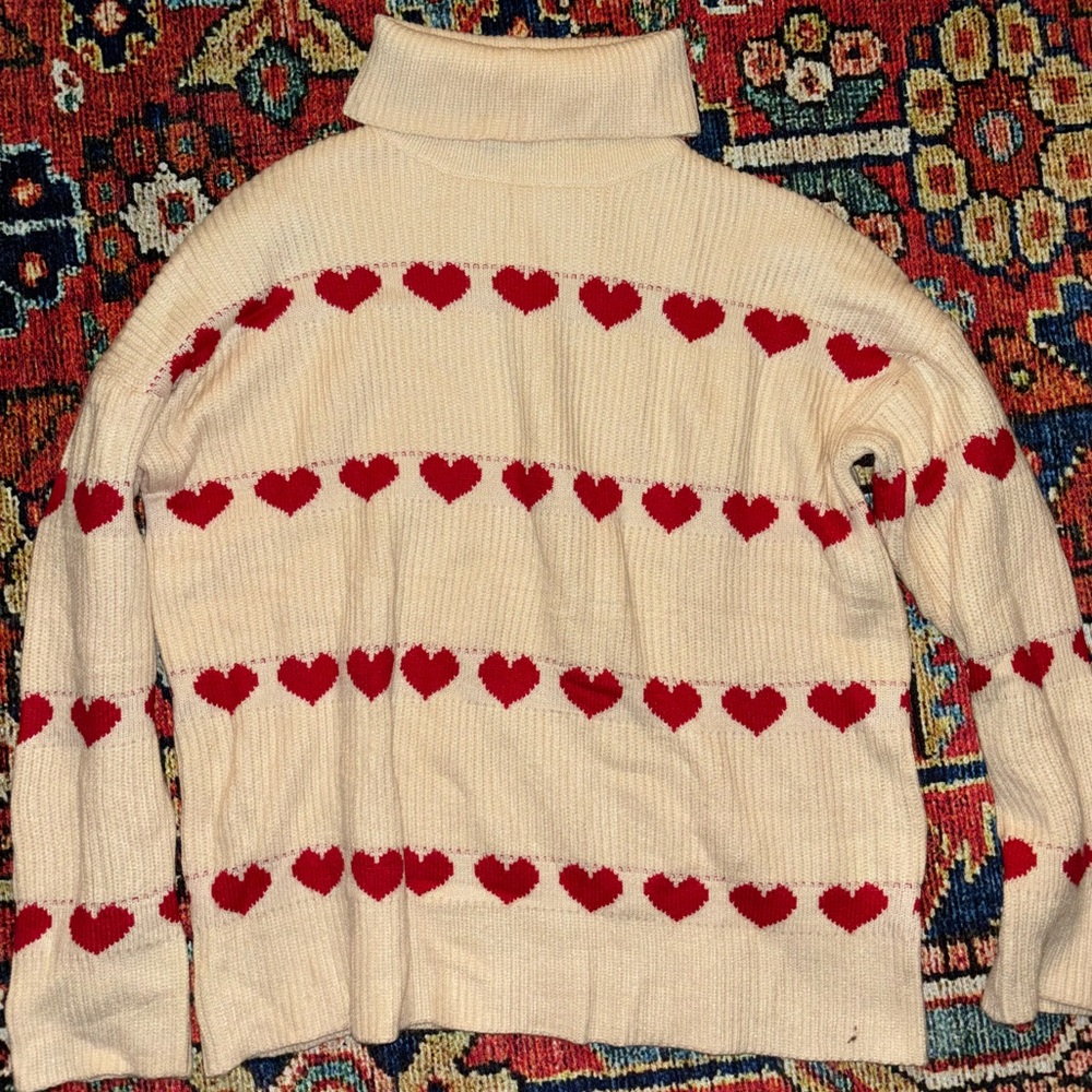 BTFBM Cream Turtleneck S